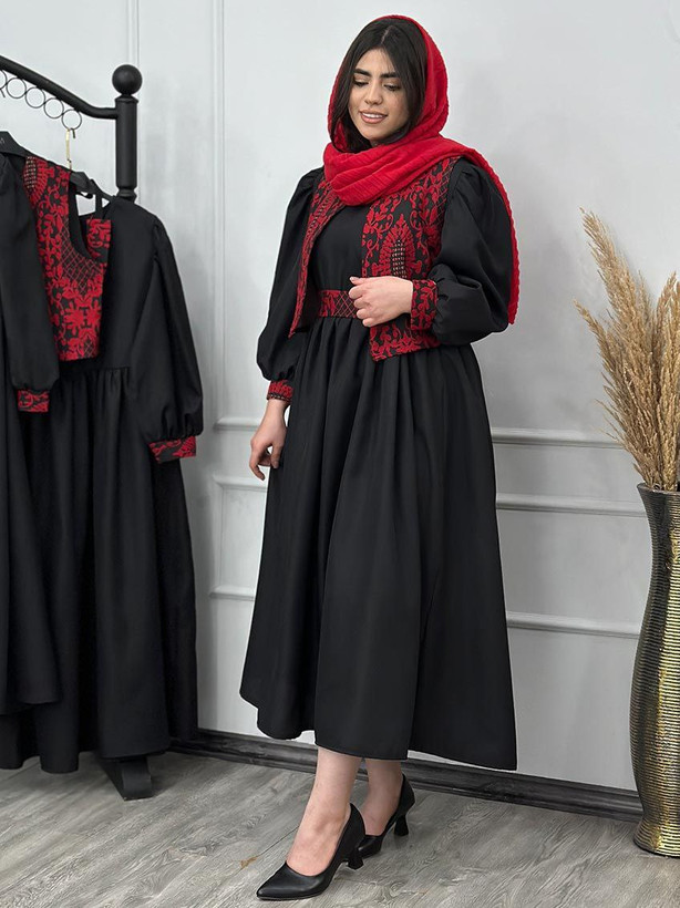 ست ژیله و پیراهن زنانه مجلسی تافته