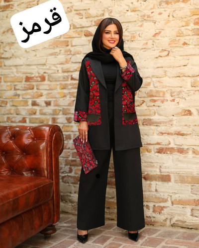 ست مانتو و شلوار زنانه یلدایی مازراتی