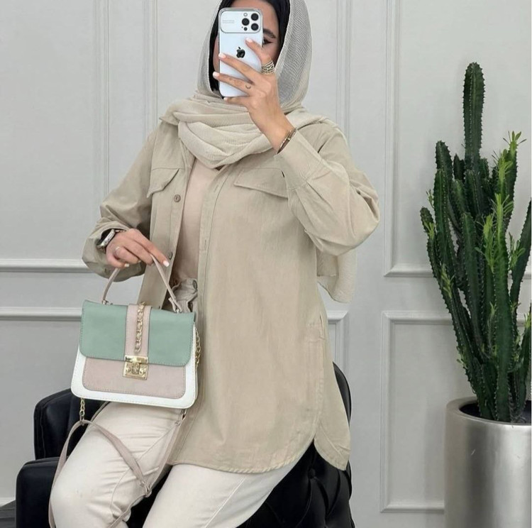 مانتو زنانه اسپرت کتان اصل
