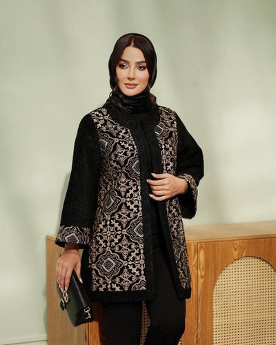 مانتو زنانه مجلسی مخمل جودون