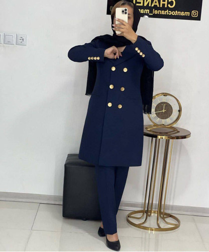 ست مانتو و شلوار زنانه مزونی دبل مازراتی