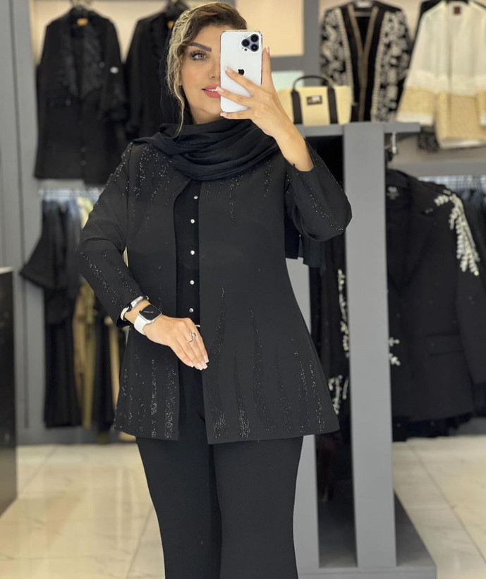 کت زنانه مجلسی کرپ مازراتی ترک
