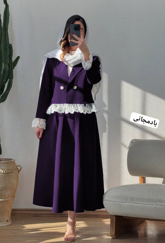کت دامن زنانه عروسکی مازراتی خرج کار توری