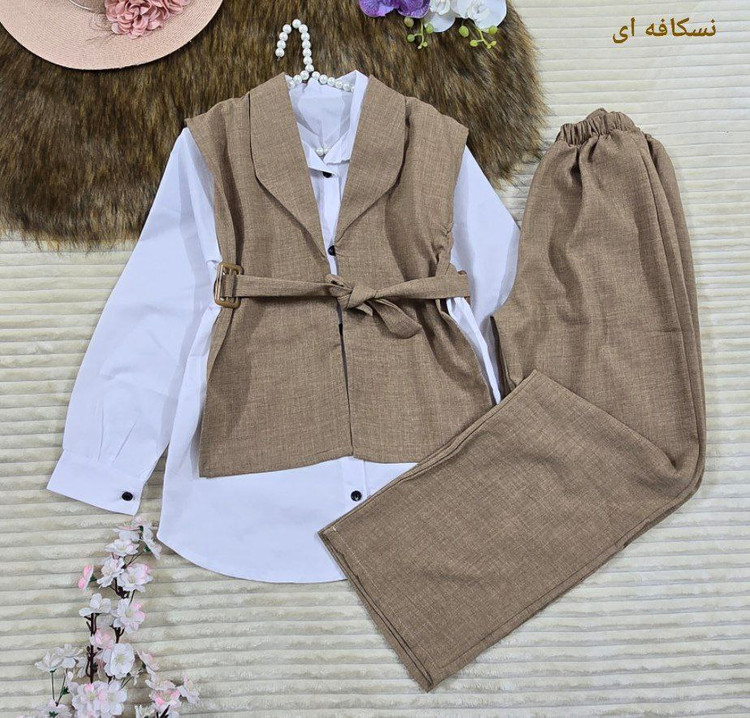 ست سه تیکه رویه و شلوار و زیره زنانه اسپرت شانتون و داکرون