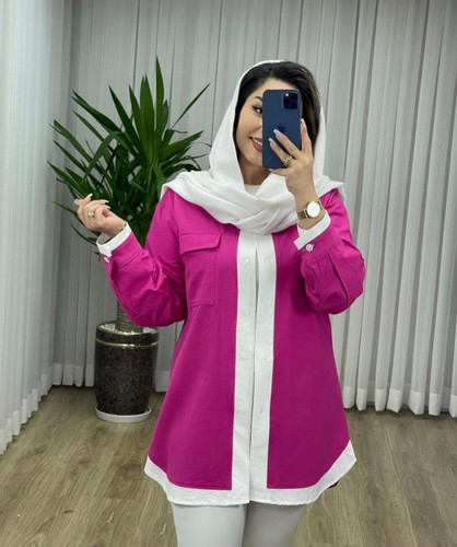 مانتو زنانه اسپرت لینن و داکرون