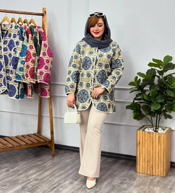 مانتو زنانه عیدانه تافته