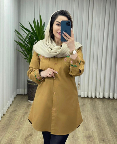 مانتو زنانه اسپرت لینن