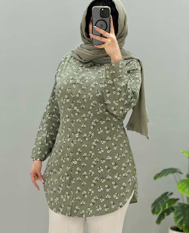 شومیز مانتویی زنانه اسپرت آیوا پلاس