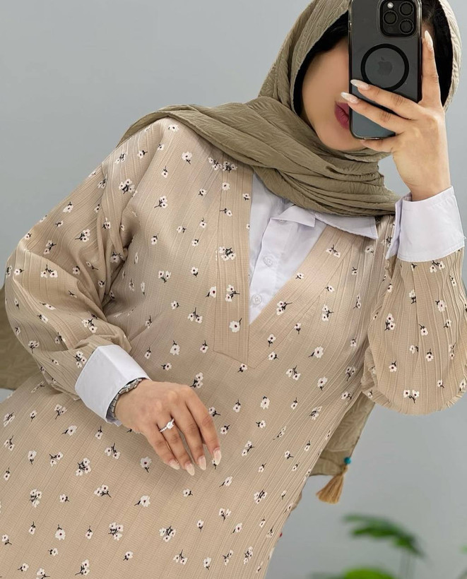 تونیک یقه دار گلگچی زنانه اسپرت آیوا