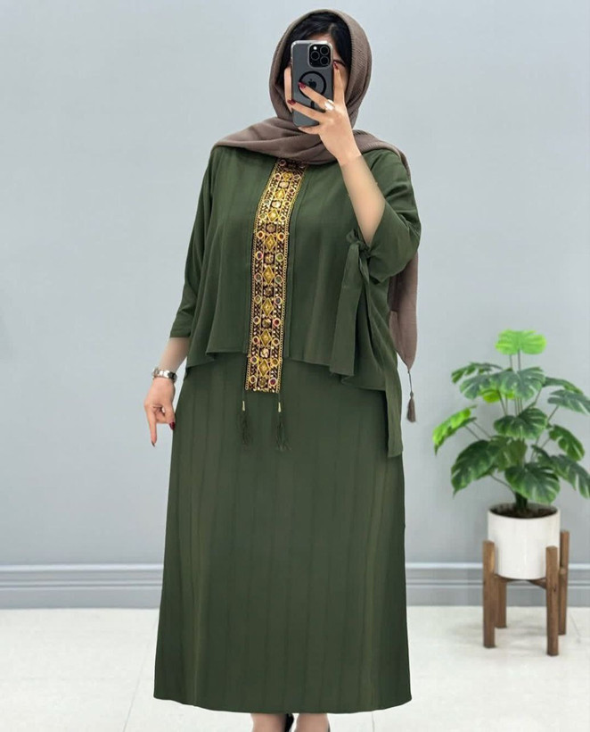 مانتو پیراهنی دو تیکه زنانه اسپرت شانتون