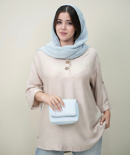 مانتو بغل دکمه زنانه اسپرت شانتون