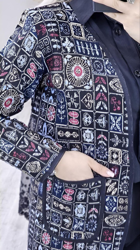 کت زنانه مجلسی تافته