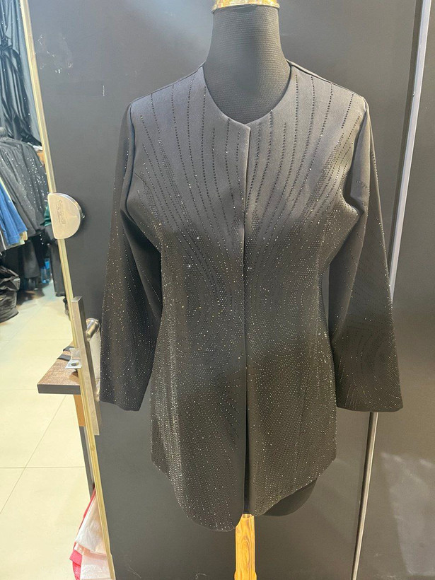 کت زنانه مجلسی کرپ مازراتی توییست