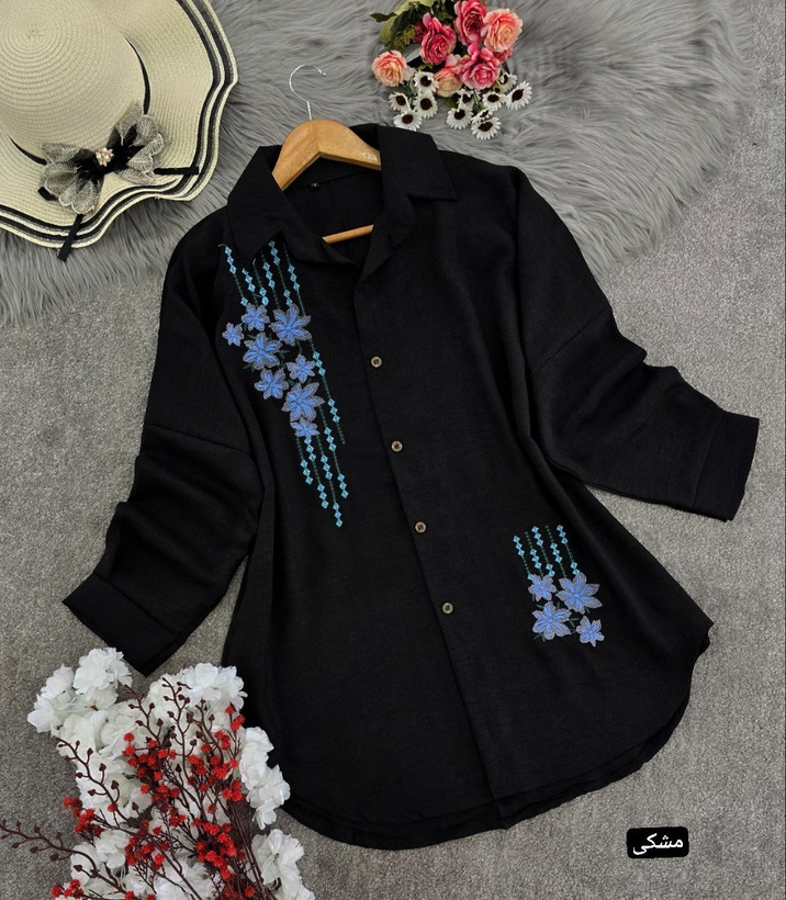شومیز مانتویی زنانه مجلسی شانتون