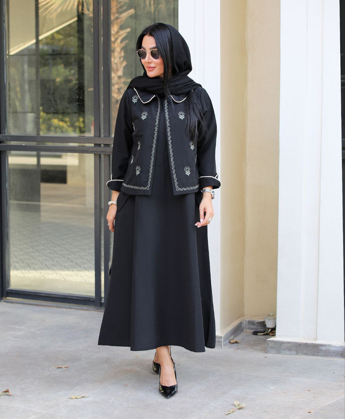 کت سارافون زنانه مجلسی لینن هندی