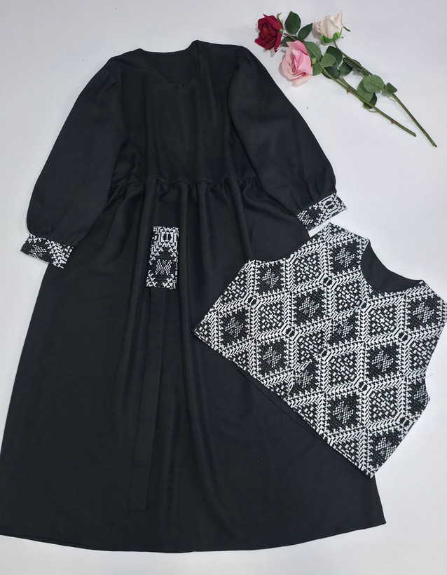 ژیله و سارافون زنانه یلدایی تافته سوزن دوزی و پرشیا