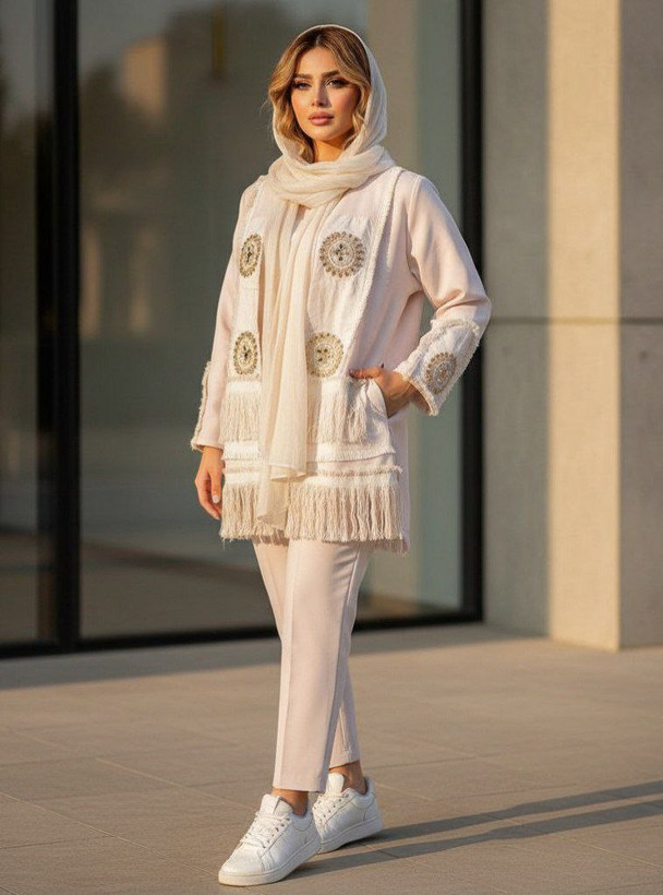 مانتو شلوار زنانه مجلسی مازراتی