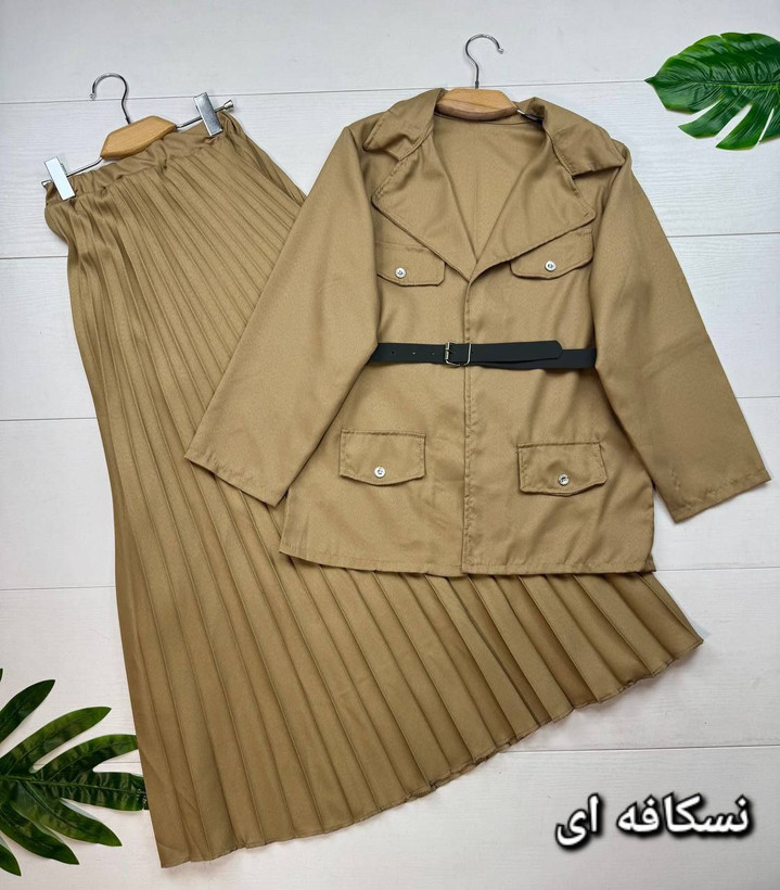 کت و دامن زنانه مجلسی کرپ اندونزی