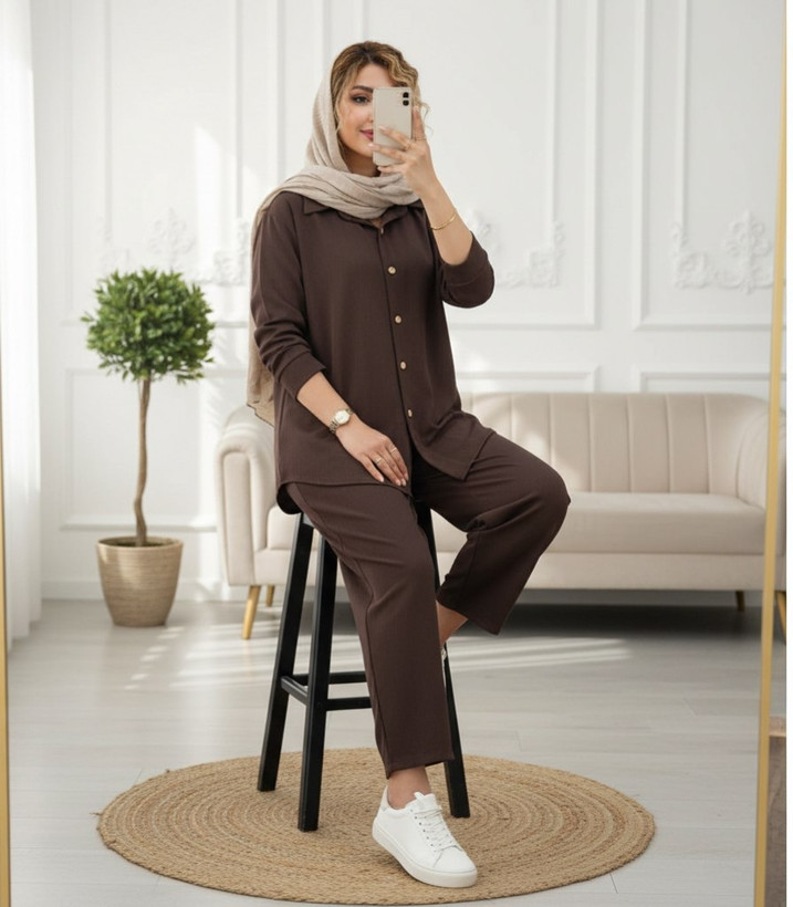 ست مانتو شلوار زنانه اسپرت مراکشی