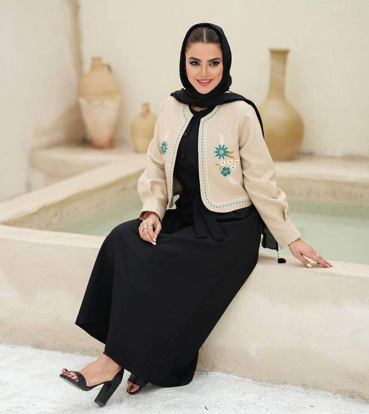 کت و سارافون زنانه مجلسی کرپ مازراتی