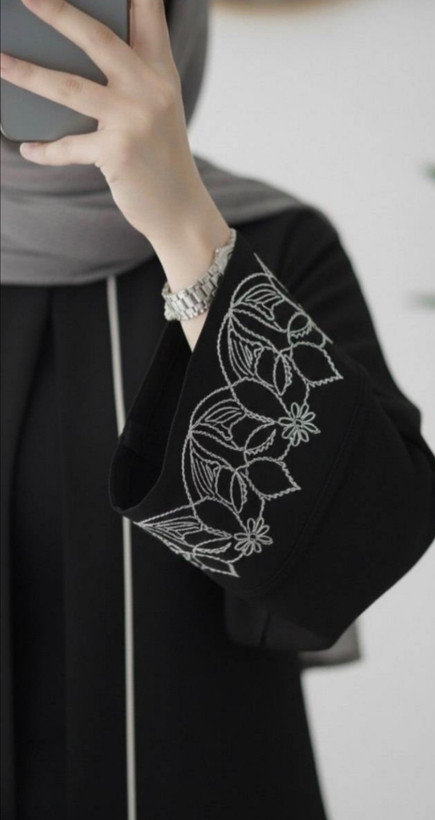 عبا زنانه مجلسی کرپ مازراتی