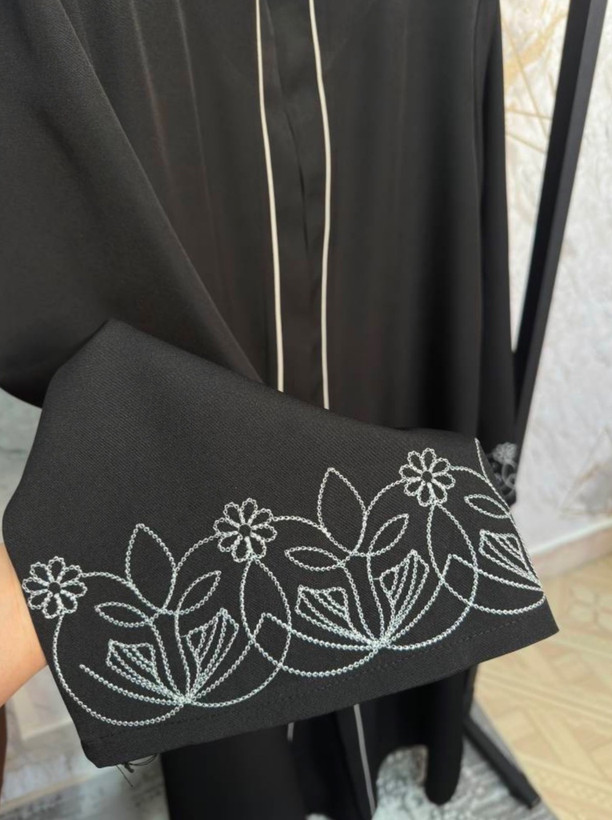 عبا زنانه مجلسی کرپ مازراتی