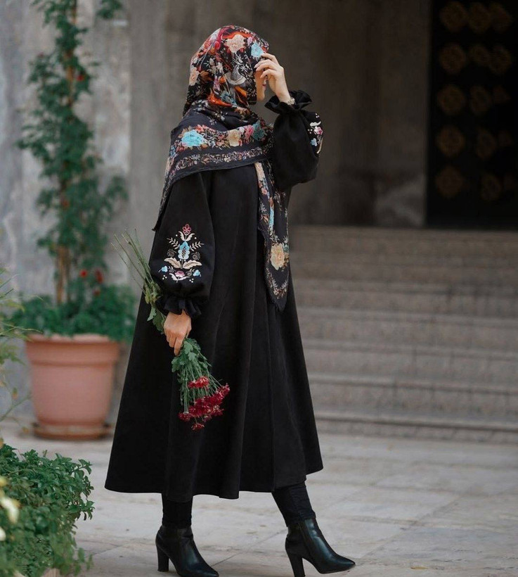 مانتو زنانه مجلسی کرپ مازراتی