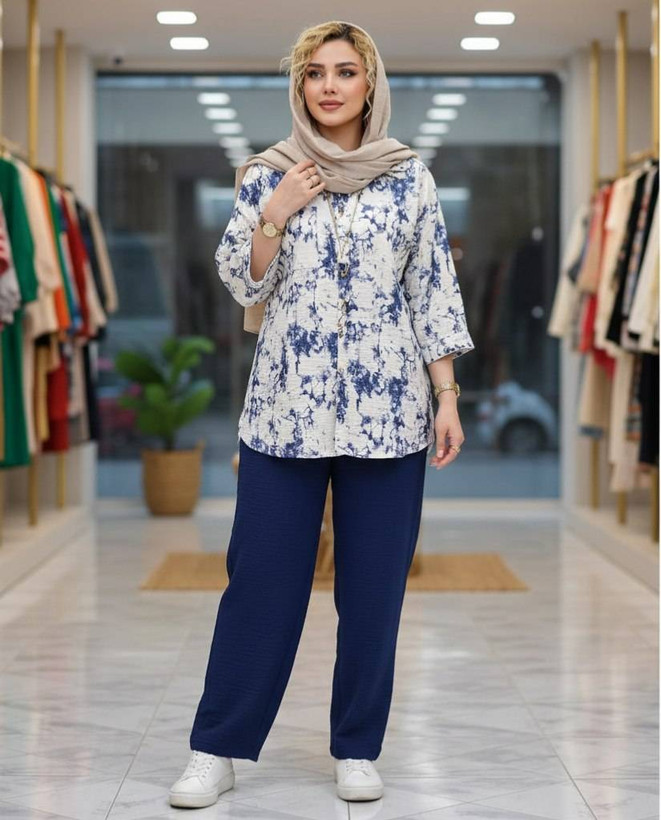 ست مانتو و شلوار زنانه اسپرت شانتون