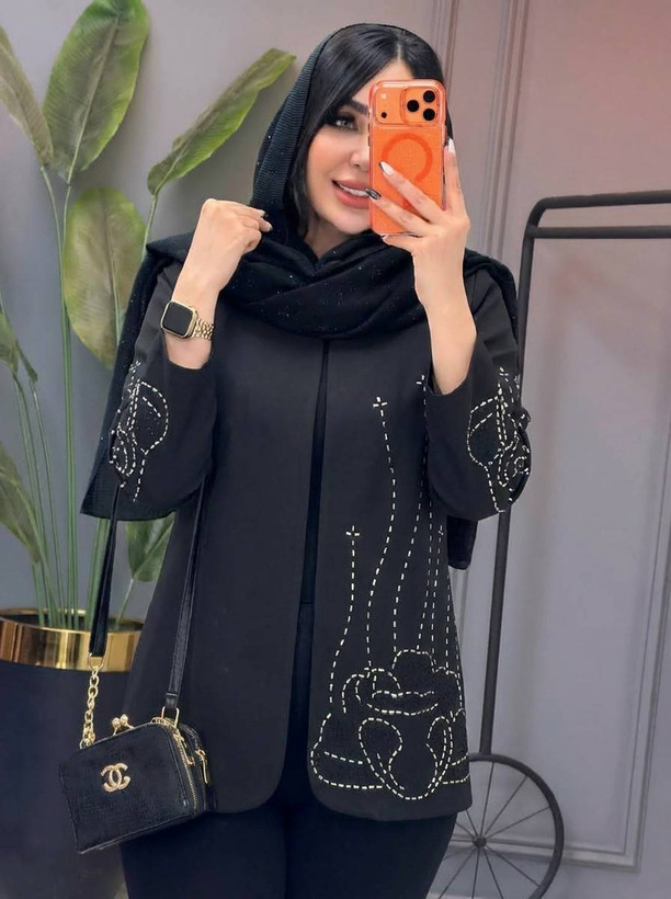 مانتو زنانه عیدانه مازراتی نگین طرح ملیله