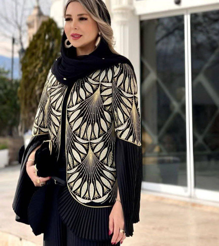 کت زنانه عیدانه بنگال نخ و سوزن دوزی و پلیسه
