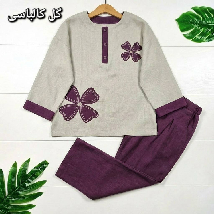 ست شومیز و شلوار زنانه عیدانه کنفی و شانتون