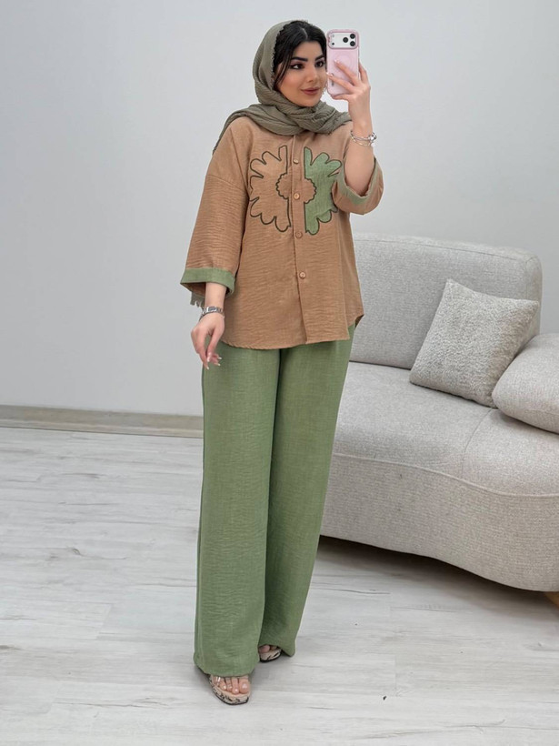ست شومیز و شلوار زنانه اسپرت شانتون