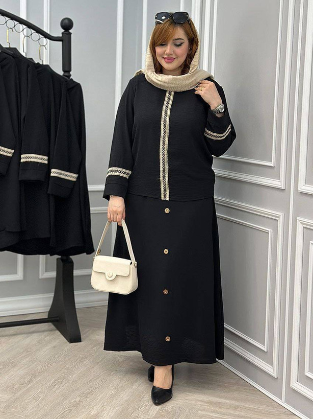بلوز و دامن زنانه مجلسی ابروبادی