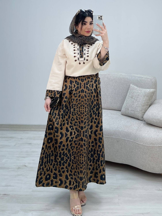بلوز و دامن زنانه مجلسی شانتون