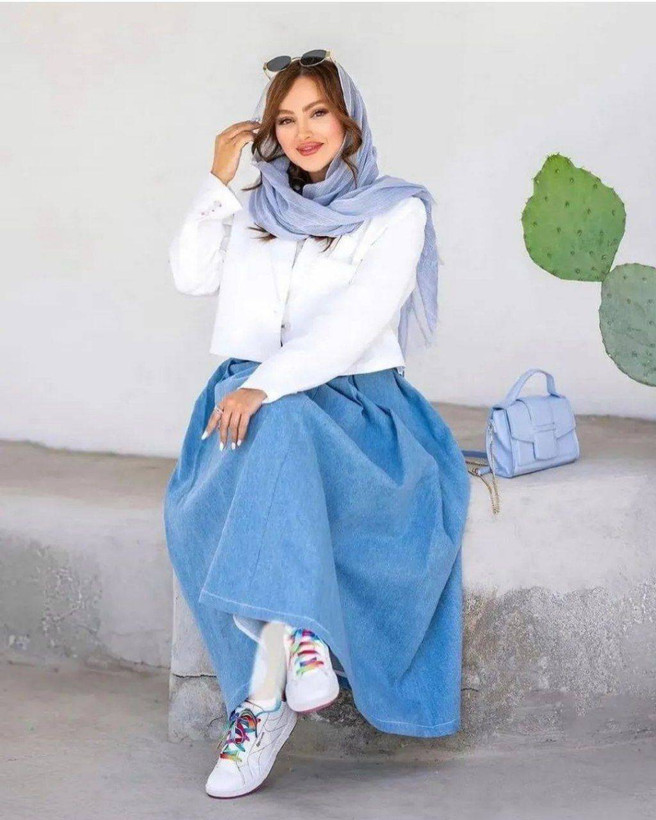کت و دامن زنانه مجلسی مازراتی و جین تنسل