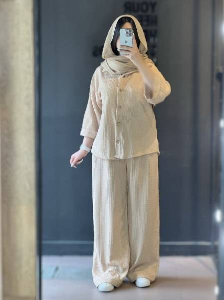 ست شومیز و شلوار زنانه اسپرت مراکشی نگین کاری
