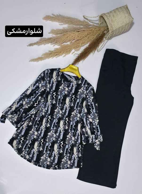 ست دو تیکه شومیز و شلوار زنانه مجلسی سوپر ینزی و شانتون