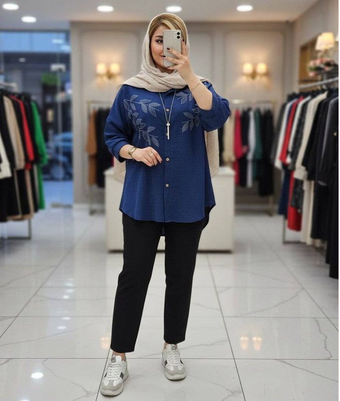 شومیز مانتویی زنانه اسپرت شانتون