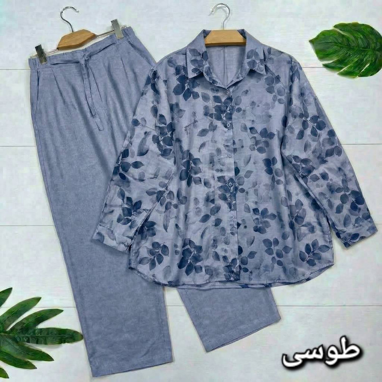 ست مانتو و شلوار زنانه مجلسی شانتون