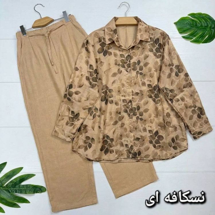 ست مانتو و شلوار زنانه مجلسی شانتون