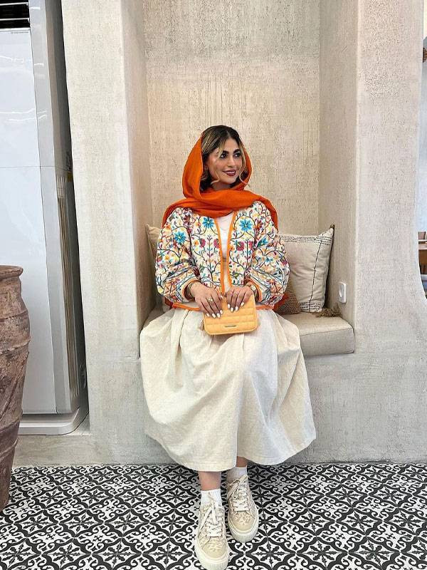 کت و دامن زنانه مجلسی لینن