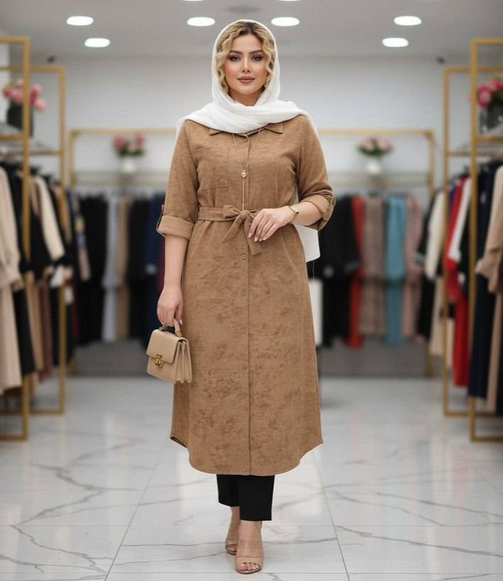 مانتو گازوئیلی زنانه اسپرت شانتون صوفیا