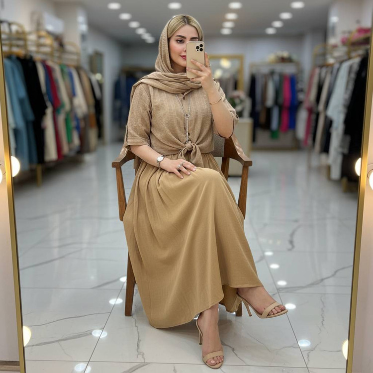 شومیز و دامن زنانه مجلسی کوک دوزی و شانتون