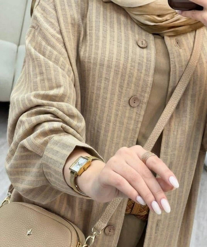 شومیز مانتویی زنانه اسپرت شانتون راه راه دیپلمات