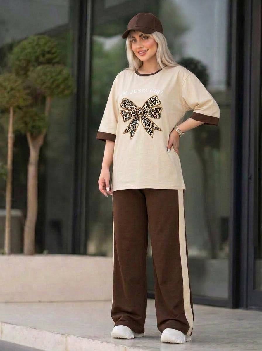 ست بلوز و شلوار زنانه اسپرت پنبه گلکسی