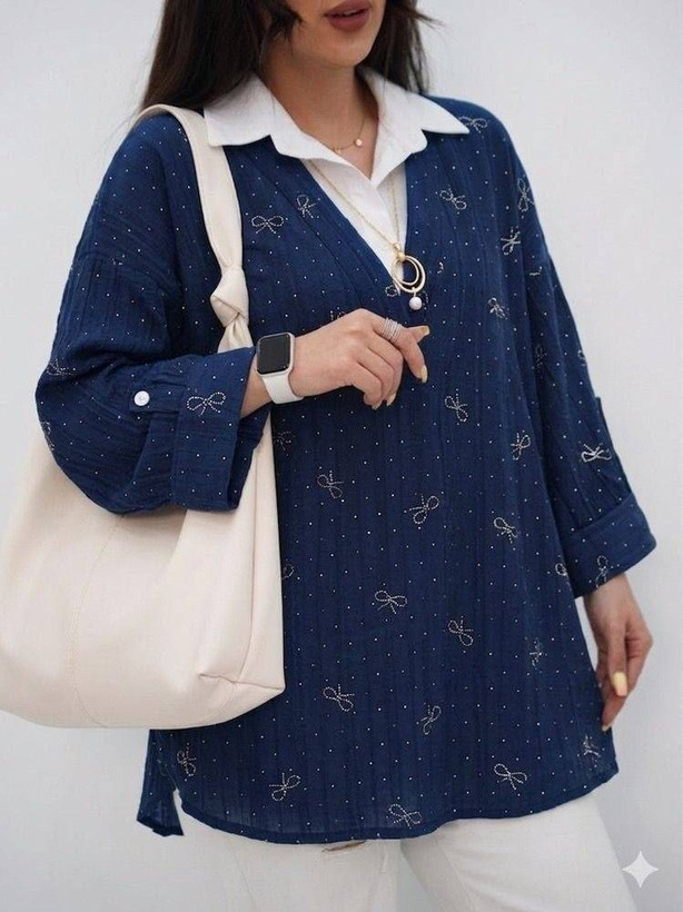 تونیک مانتویی زنانه مجلسی جگوار نگینی