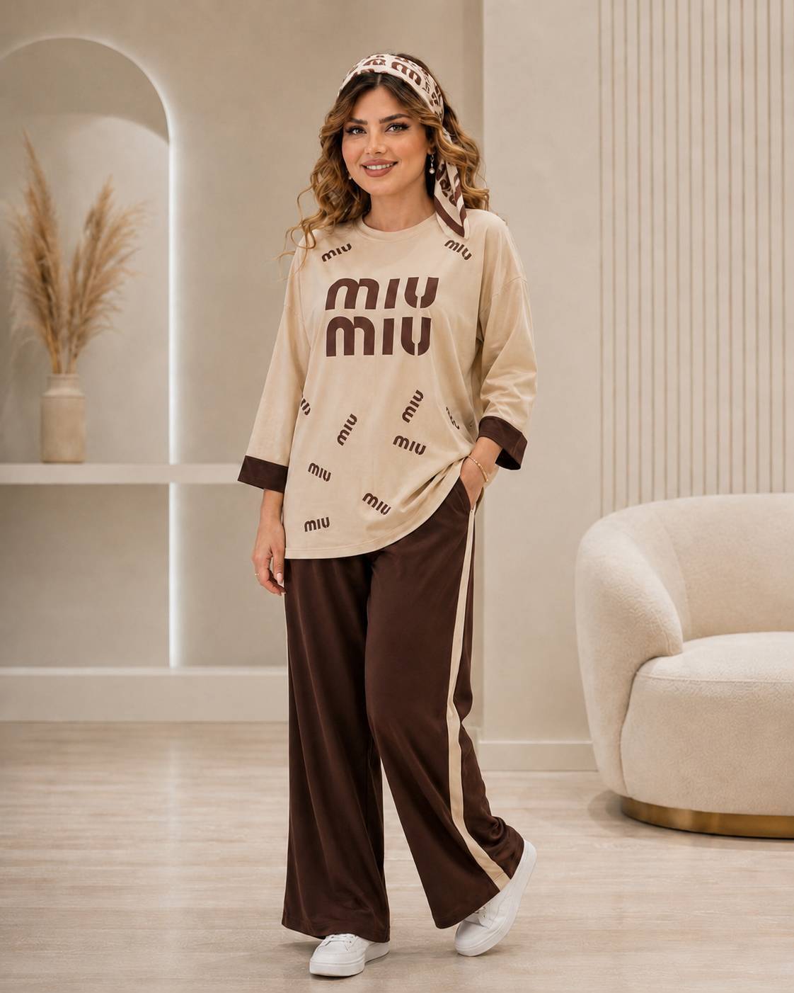 ست شومیز و شلوار زنانه اسپرت گلکسی