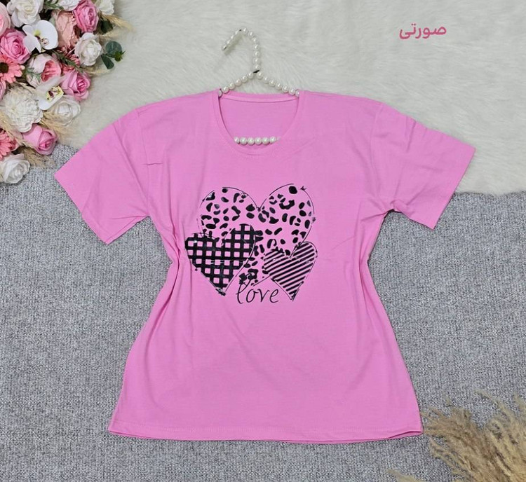 تیشرت باکسی زنانه اسپرت نخ پنبه