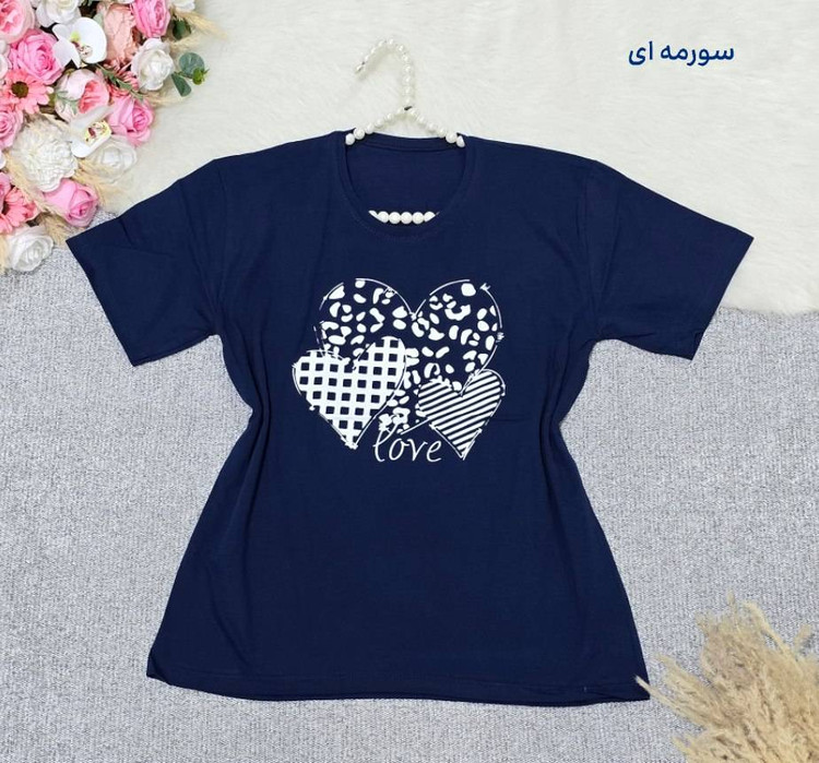 تیشرت باکسی زنانه اسپرت نخ پنبه